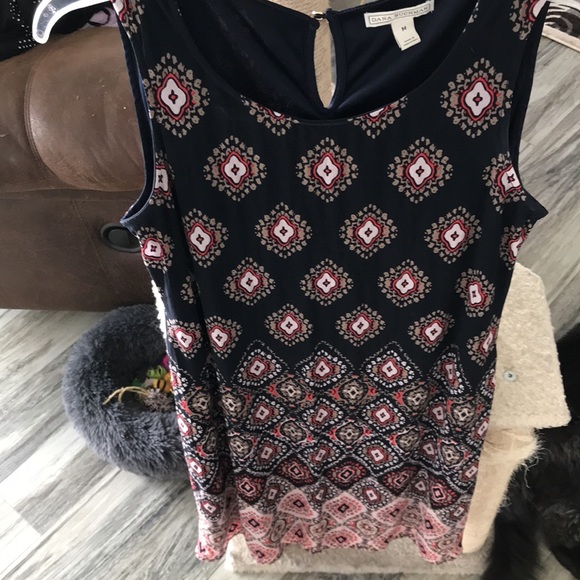 DANA BUCHMAN DRESS SIZE M SLEEVELESS NAVY BLUE NWOT EXCELLENT COND. - Picture 8 of 8